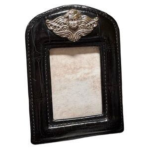 Brighton Retired Vintage Leather Embossed Picture Frame